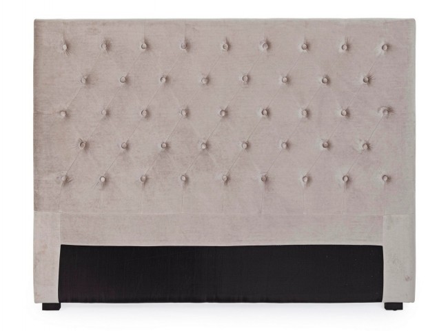 Testiera Letto Caspar Grigio Chiaro 160