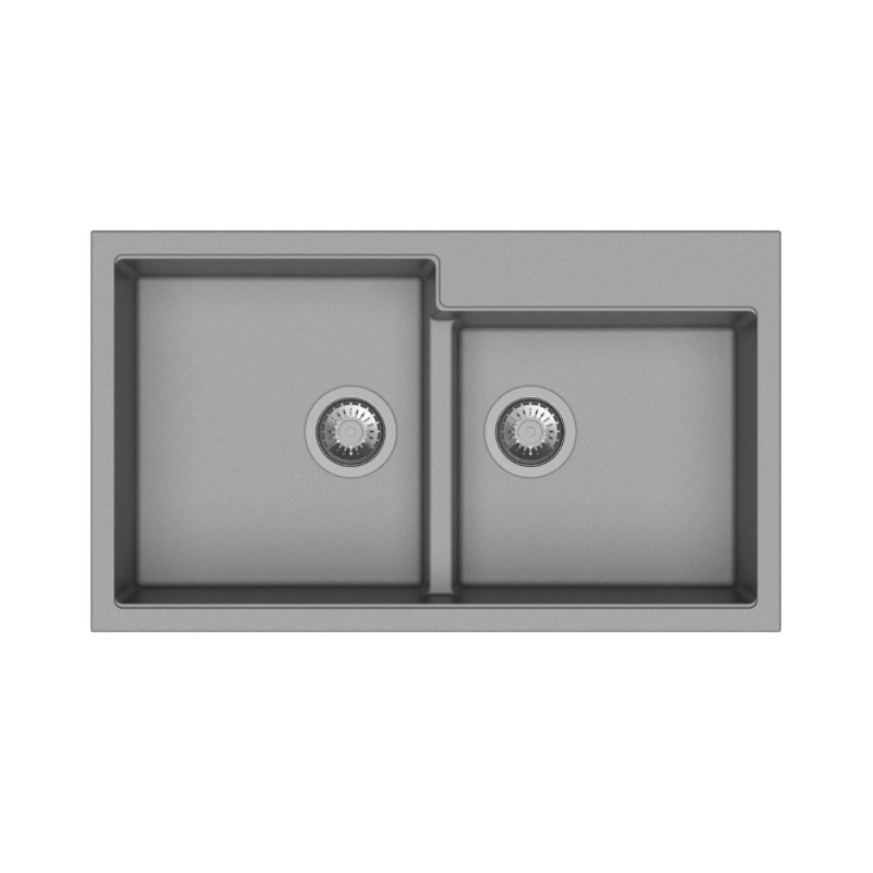 Tip Toe N200 Lavello 2 vasche croma