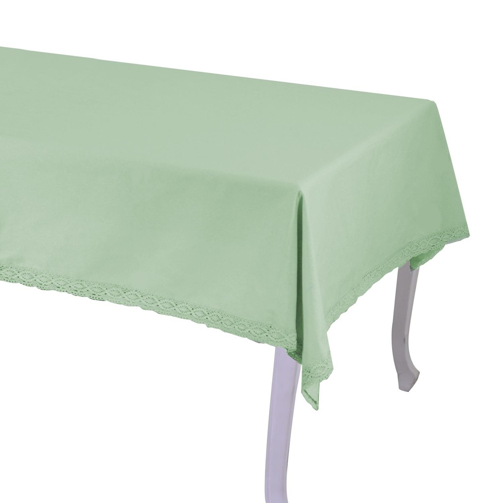 Tovaglia rettangolare verde acqua cm140x240 - Amelie