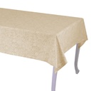 Tovaglia flora jaquard beige rettangolare 140x180 cm