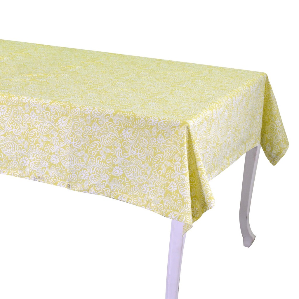 Tovaglia flora jacquard lime 140x240 cm