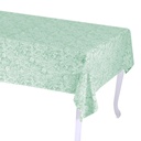 Tovaglia flora jaquard verde salvia rettangolare 140x240 cm