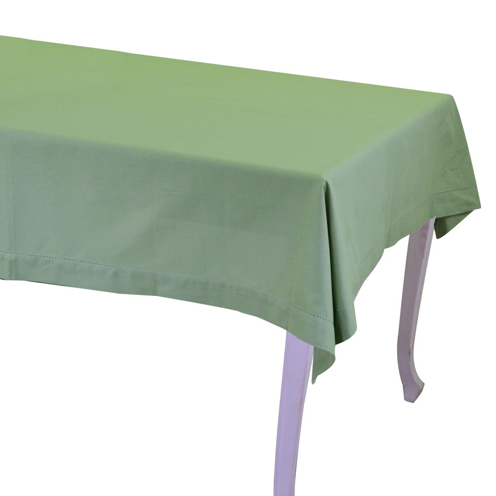 Tovaglia verde rettangolare cm140x240
