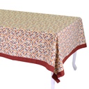 Tovaglia rettangolare bordeaux cm140x240 con bordo cm5