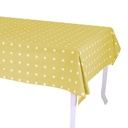 Elegante tovaglia rettangolare pois lime cm140x240