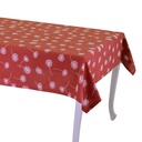 Tovaglia in tessuto rosso mattone rettangolare 140x180 cm