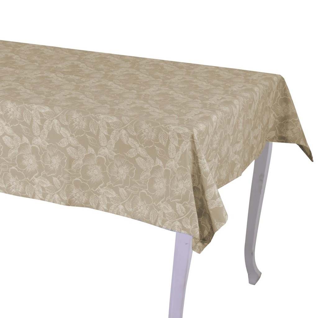Tovaglia in tessuto wild rose beige 140x240 cm