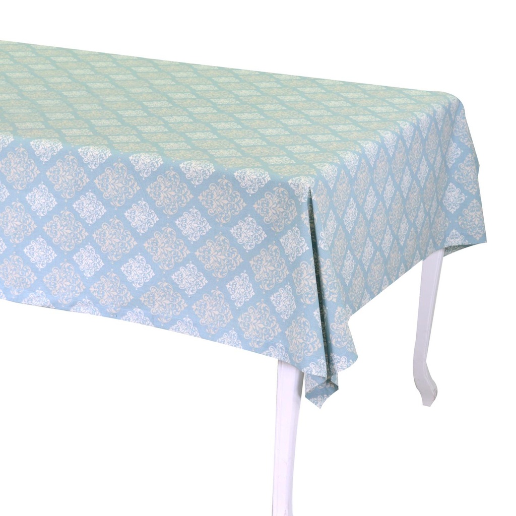 Tovaglia in broccato verde Verona rettangolare cm140x180