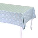 Tovaglia in broccato verde Verona rettangolare cm140x180
