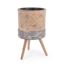 Vaso Treppiede Magnesia 39h cm