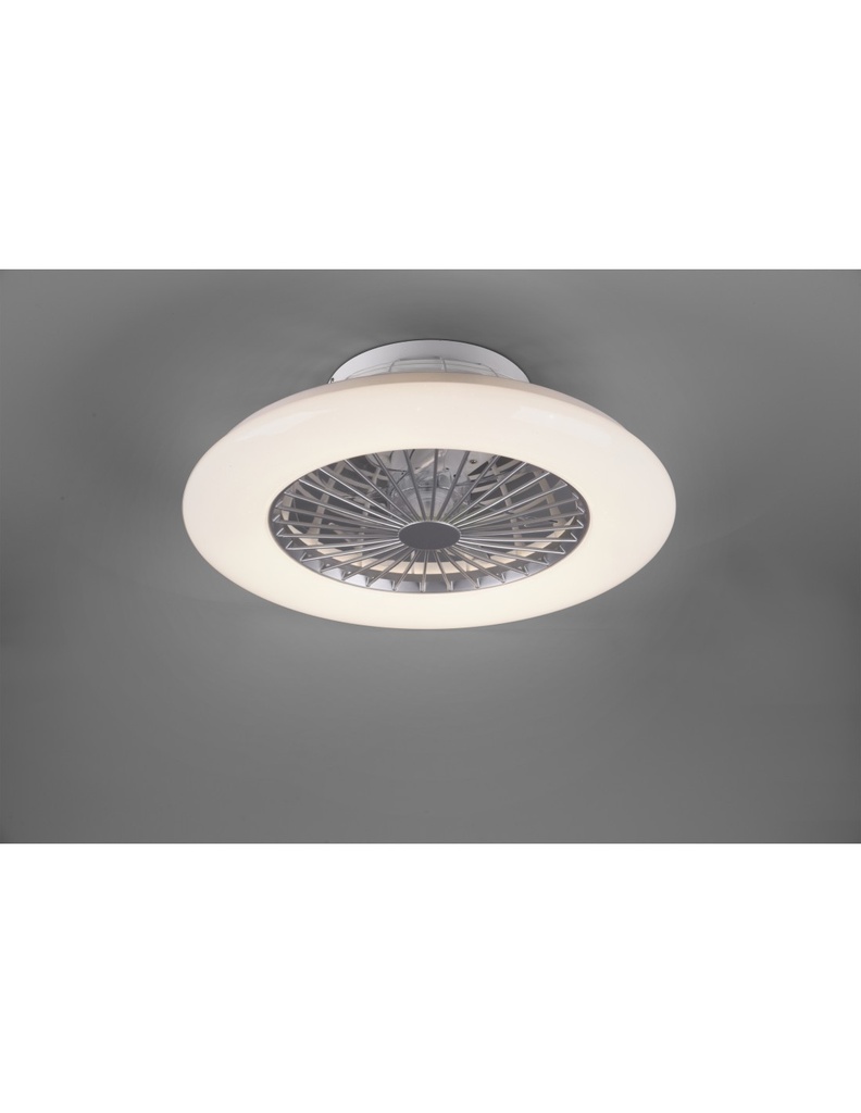 Ventilatore Lampadario Led Dimmerabile Stralsund Alluminio