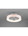 Ventilatore Moderno Luce Led 30w Dimmerabile Farsund Bianco