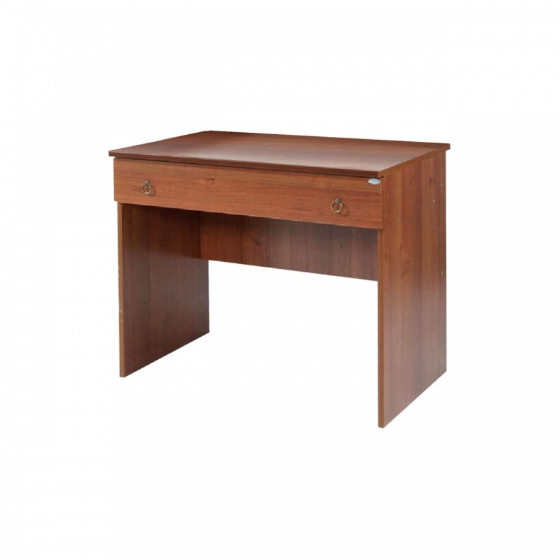 Scrivania da camera in legno nobilitato Noce antico 1 cassetto 90x56xH.75 cm