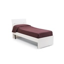 Letto singolo bianco frassinato per cameretta cm 200x85xH 98