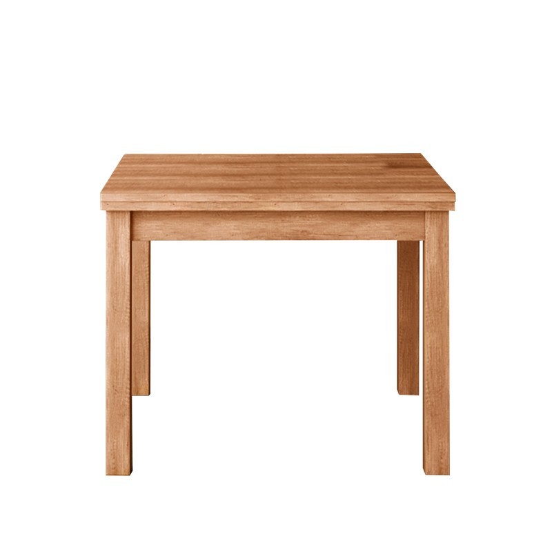 Tavolo pranzo noce country apribile libro in legno nobilitato cm 90x90/180