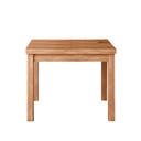 Tavolo pranzo noce country apribile libro in legno nobilitato cm 90x90/180
