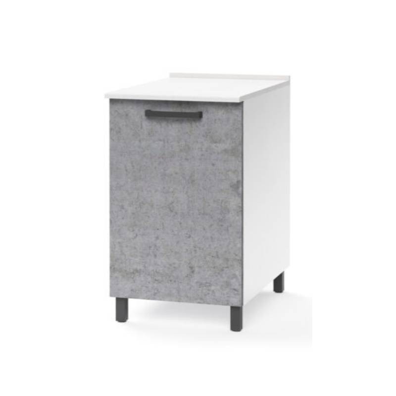Base per cucina grigio cemento 1 anta Cm 60x50xH 85