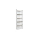 Mobile Libreria Bianco Frassinato 6 ripiani H180x64x29 cm