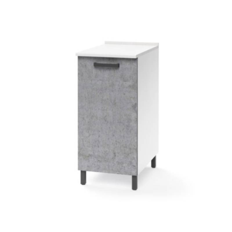 Mobile base per cucina grigio cemento 1 anta Cm 30x50xH 85