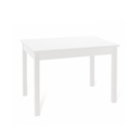 Tavolo pranzo allungabile bianco frassinato in legno nobilitato cm 85x140/180