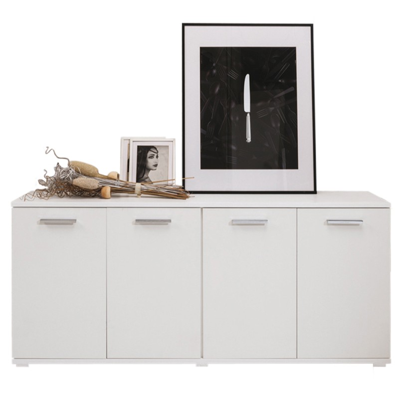 Mobile multiuso da soggiorno in legno nobilitato 180x80x45 cm