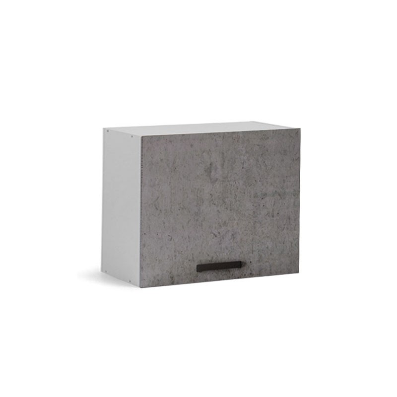 Pensile Sopracappa Grigio Cemento con Anta da Cucina 60x32xh49