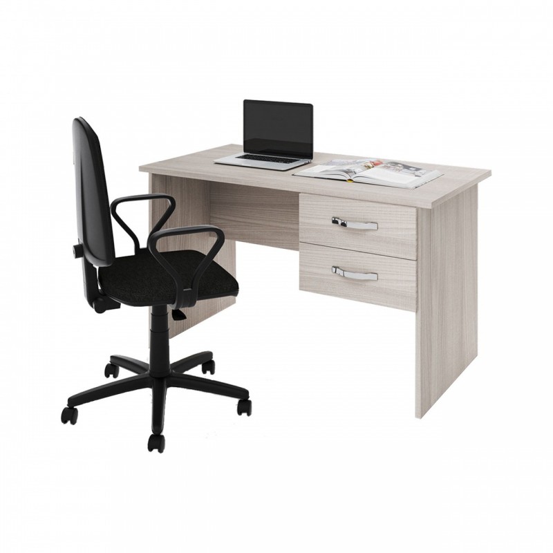 Scrivania da camera Olmo 2 cassetti in legno nobilitato 119x64xH.75