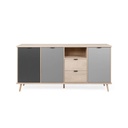 Credenza 3 ante con 2 cassetti cm 180 x 40 x h 88