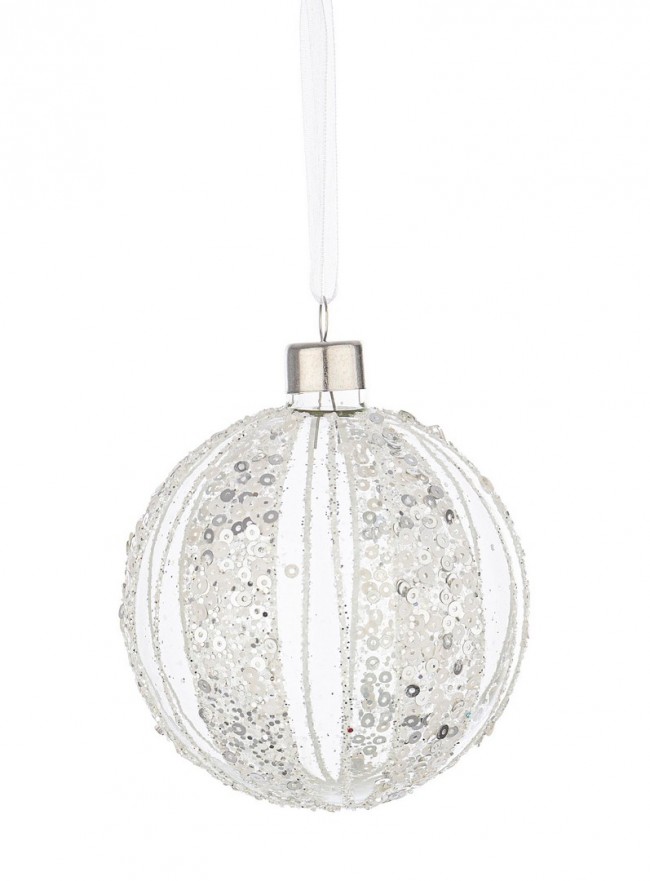 Sfera Vt Spangly Bianco - 12x D80