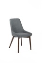Sedia in Tessuto Grigio Scuro 62cm x 49.5cm x 87cm
