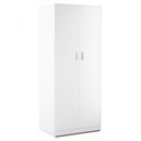 Armadio multiuso con due ante Bianco 77x52x h182 cm