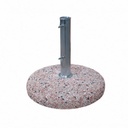 Base per ombrellone esterno in cemento da 25 kg, tubo da 50 cm