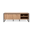 Base porta tv quercia antracite 160 x 55 x 40 cm