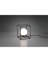 Lampada da Tavolo Gabbia 14x14 cm Nero Opaco
