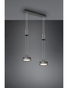 Lampadario Sospeso Doppio Disco Led Antracite
