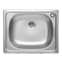 Lavello da cucina in acciaio inox satinato da incasso 40x50 cm