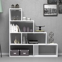Libreria a scala bianca 145x29xh.145 cm