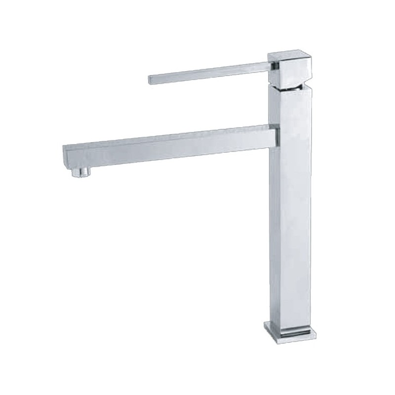 Miscelatore lavabo bagno cromo h.30x22 cm