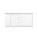 Mobile credenza 4 ante 4 cassetti colore bianco 200x40xh.90 cm