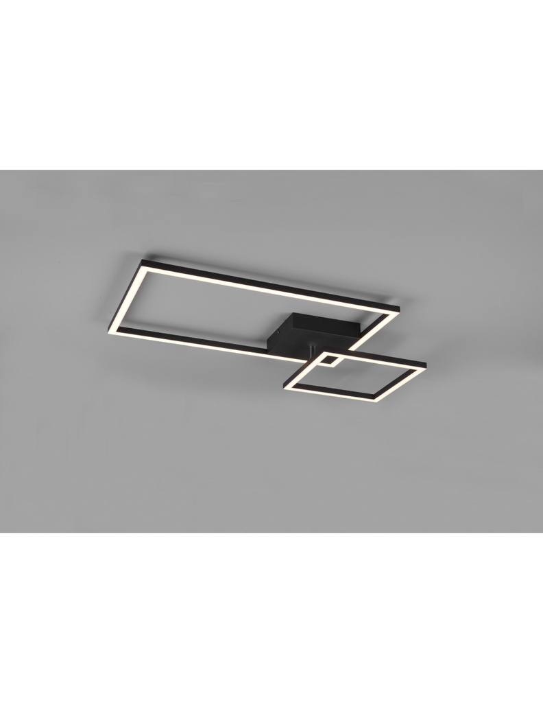 Plafoniera Orientabile LED Dimmer Padella Nero
