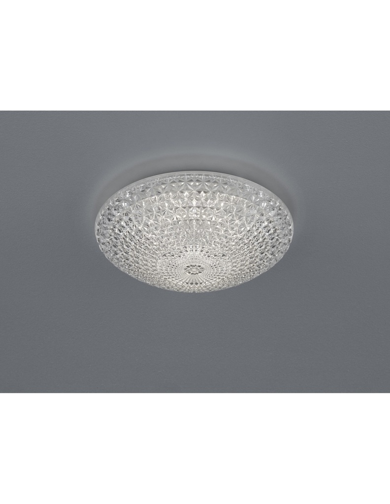 Plafoniera Led Dimmerabile Effetto Cristallo Ø28 cm