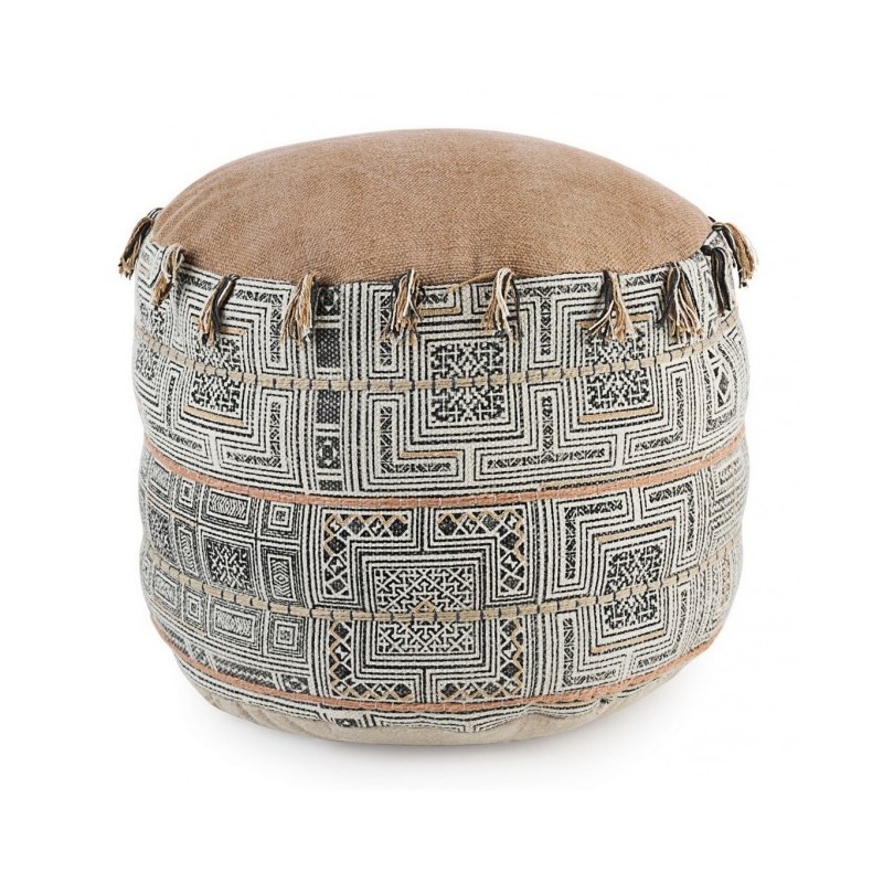 Pouf in cotone stile etnico TILAK Desert 50x35 cm