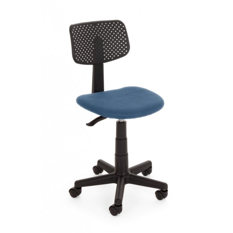 Sedia ufficio regolabile con ruote blu