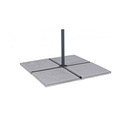 Set 4 marmette cemento mix grigio 50x50 - Resistenza e stile per il tuo spazio