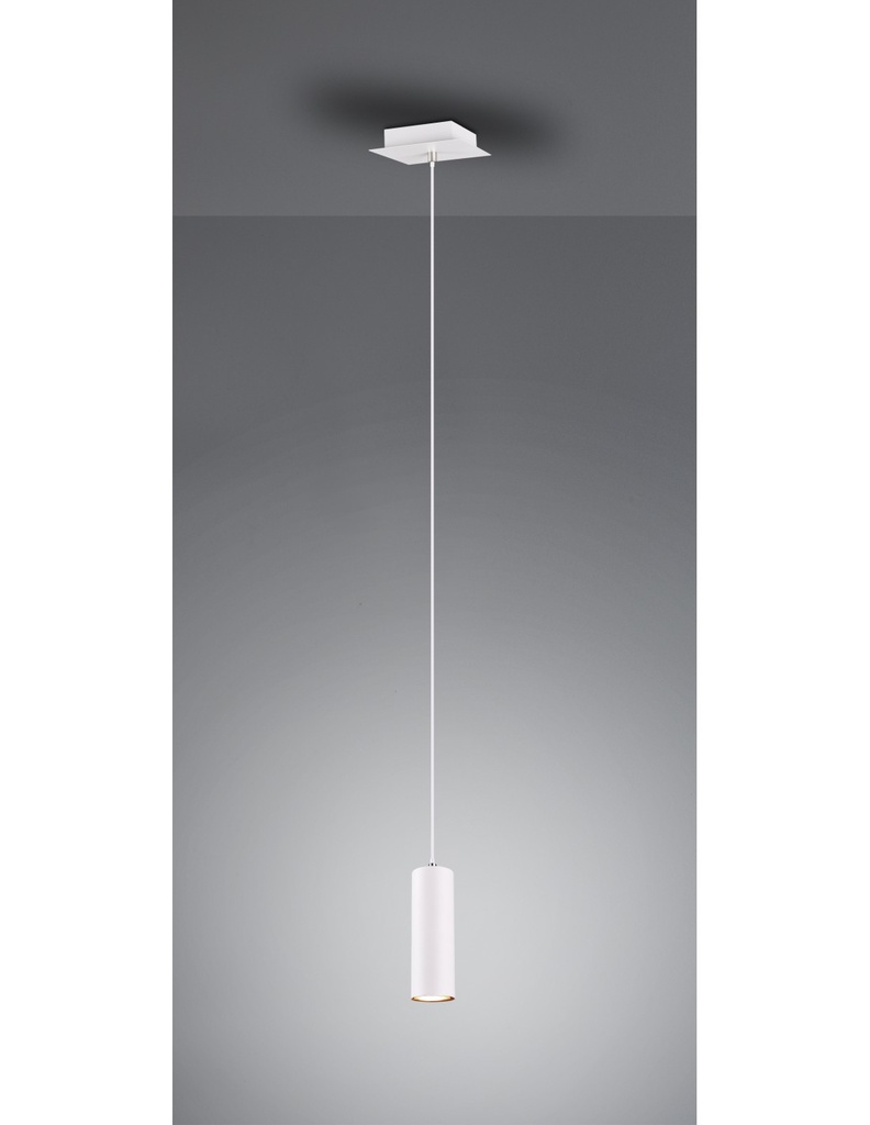 Lampada a Sospensione Moderna Cilindro Bianco