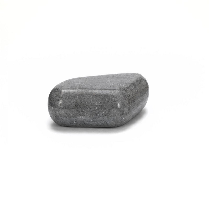 Tavolino moderno in pietra grigio 52 x 98 x 27 cm