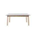 Tavolo allungabile rovere grigio 160x90 cm