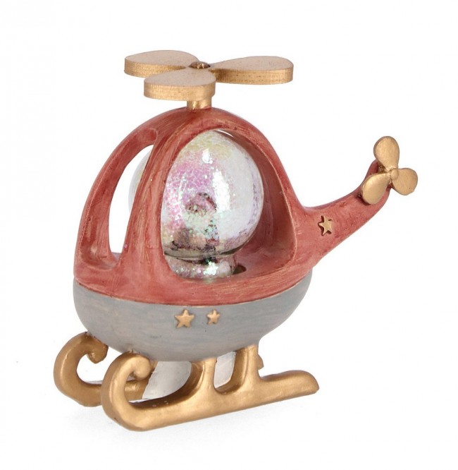 6x Decor Vt Dody Elicottero Rosso C - Samnite