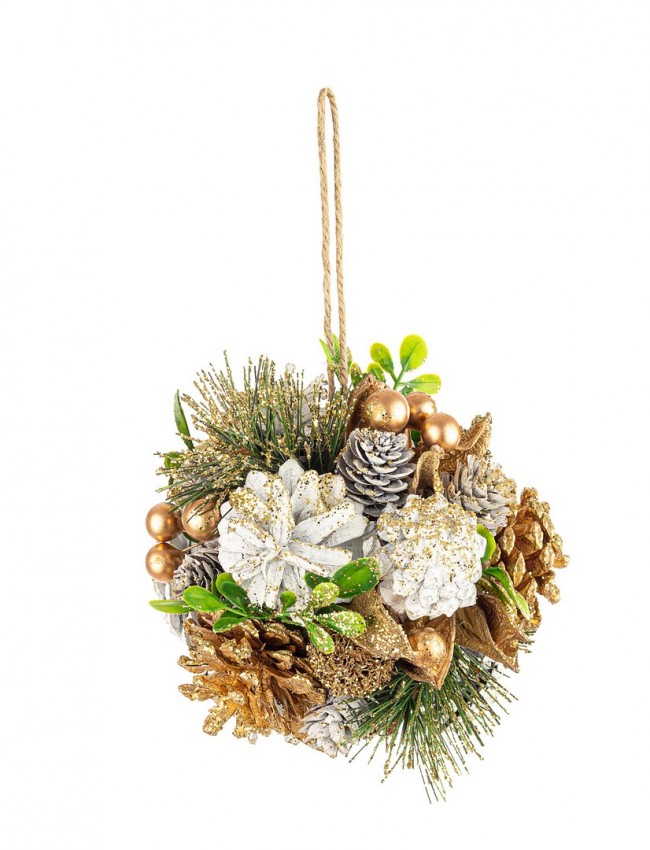 6x Decorazione Sferica Martha Bia - Samnite