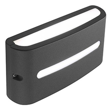 Applique 10W Led 4000K  linea post  grafite - Samnite